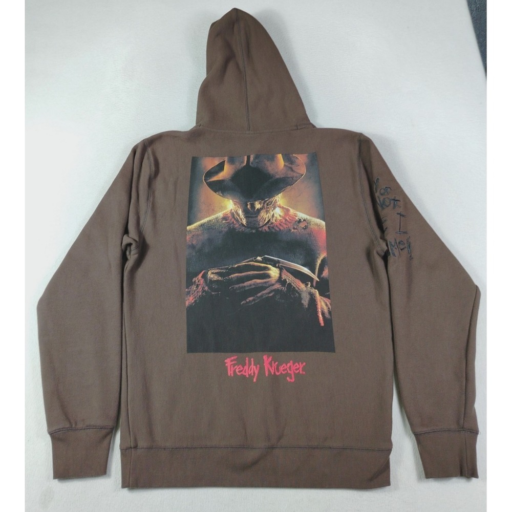 Shoe Palace‎ Hoodie Mens XL Brown Pullover Fleece Sweatshirt Nightmare Elm St